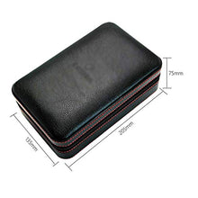 ZLMMY Nero Portatile Cigar Box umidificatore - Cigar Box da Viaggio in Pelle Humidor con Il Sigaro Cutter e umidificatore