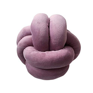YuoungYuan Cuscino a Nodo Cuscino Knot Cuscino Decorativo per Camera da Letto Cuscino a Due Fili Cuscino Annodato Azzurro Cuscino Annodato Rosa Cuscino a Nodo Purple,Two-Strand 30 * 30cm