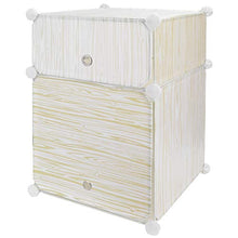 Wakauto Cassetto Comò Organizer Comodino in Plastica con 2 Cassetti Armadio Cassetti Alto Comò unità Stabile per Camera da Letto Ingresso Corridoio Vivaio