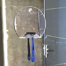 Piokoy Fogless Doccia Specchio Specchio Da Barba con Un Rasoio Specchio Per Il Trucco Appeso a Parete Specchio per Il Bagno Per La Casa di Viaggio