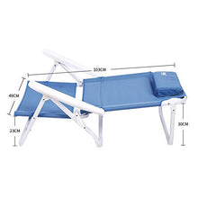 FUFU Sedie a Sdraio Lounge Chair, Sedia reclinabile Portatile Pieghevole Sedia a Sdraio all'aperto Pieghevole Sedia Campeggio/Pesca Sedia Pausa Pranzo Sedia Facile 10 * 49 * 30 cm (40,6 * 19,3 * 11,
