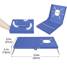 Tavolo termico pieghevole Tovelent o singolo bruciatore 1 unità, multiuso leggero, compatibile con 4 tipi di bruciatori, facile da trasportare (blu)