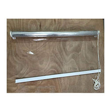 Trasparente Kit Tenda A Rullo, 20mil Di Spessore Schermo In Plastica Resistente Alle Intemperie Installazione Senza Pugno Per Interni Ed Esterni, Finestre Del Balcone