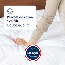 Coprimaterasso in cotone 160 x 200 cm, rivestimento 100% cotone anallergico trapuntato | comfort morbido e accogliente | lavabile