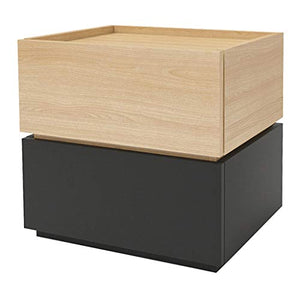 Comodino Nordic Moderno e Minimalista Camera da Letto Creativa Deposito in Legno Deposito Armadietto angolare Carico 400 kg-40 * 50 * 50 cm FANJIANI