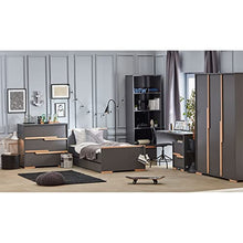 Armadio Pinio Snap 3 ante - Grigio e legno