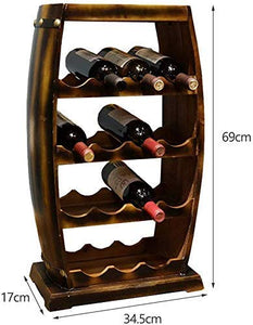 Botte di Vino in Legno Portabottiglie Portabottiglie in Legno Modellazione di Botte in Legno massello per casa di Famiglia Bancone Bar Hotel Ristorant