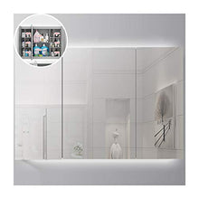 Mobile Bagno, con specchi 2 Ante e 3 Ante | Montato a Parete | LED Atmosfera Luce | per armadietto per Rasoio cosmetico