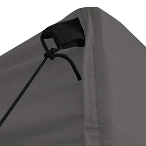 Festnight Gazebo da Giardino Gazebo Pieghevole con 4 Pareti Gazebo 5x5 m Tende Gazebo Chiuso Impermeabile Tendone da Esterno Bianco/Antracite