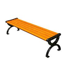 ZXF- Panchina da Giardino per Terrazza da Esterno Panchina da Parco con Schienale, Sedia in Alluminio Pressofuso per Il Tempo Libero Resistente alle Intemperie A 3 Posti