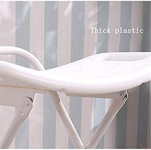 Sgabello per Doccia Sgabello da doccia Sedia da doccia Sgabello da bagno Sedia da bagno Sedia da bagno Pedalo multifunzione Sgabello a pedale multifunzione Plastica e acciaio inox (30x48x45cm) Sedia d