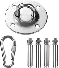 Gancio per Soffitto,Hospaop Gancio per Soffitto in Acciaio Inossidabile, Ancoraggio da Parete Allenamento in Sospensione Acciaio Inossidabile Trainer Mount, Capacità di Carico Fino a 450KG