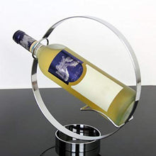 FOReverweihuajz Moderno Cerchio In Acciaio Inox Vino Stand Ristorante Tavolo Portabottiglie Cucina Pranzo