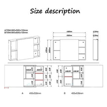 Armadietti a specchio Specchio Governo Acciaio Inossidabile Bagno Locker Angolo Specchio del Bagno Gabinetto Camera Dressing Table Specchio Box Specchio Quadrato Gabinetto