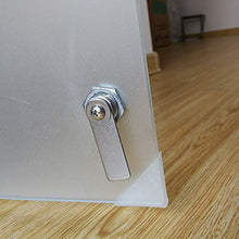 Armadio per medicinali in acciaio inox con serratura e 2 chiavi Tip-on automatico (4 scomparti argentati, 60 x 30 x 12 cm)