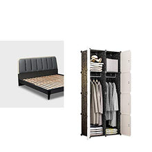 TWDYC Portable Armadio Guardaroba, Modular Storage organizzatore, di economia di Spazio Armadio, Deeper cubo con Hanging Asta