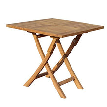 CGBF-Tavolo e Sedie Pieghevoli da Giardino in Teak da Esterno per Patio, Balcone, Bistrot, Terrazza, Mobili in Legno, Impermeabile,B