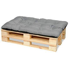 SuperKissen24. Cuscino per Bancale Divano Pallet 120x80 cm Seduta Impermeabile e Comodo per Divanetti da Esterno - Grigio - Arredi Casa