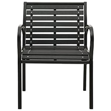 vidaXL 2X Sedie da Giardino Classiche Sedute Poltroncine con Braccioli Ricurvi Robuste Elegante Arredi da Esterno Grigio in Legno e Acciaio