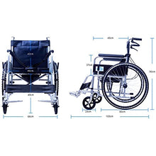 Sedia A Rotelle Pieghevole - Sedia da Trasporto Leggera con Bracciolo Ergonomico E Vasino, Anziani Disabili A