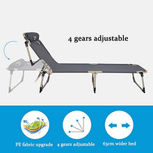YQZ Reclinabile per Patio Leggero Pieghevole Regolabile con Cuscino Rimovibile, Sedia per Prendere Il Sole a Bordo Piscina per Esterni, Patio, Giardino, Campeggio