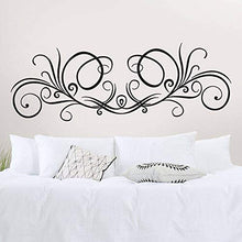 T-MK356 - Adesivi per testiera del letto, 50 x 140 cm, colore: Nero