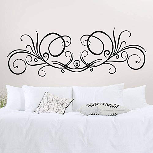 T-MK356 - Adesivi per testiera del letto, 50 x 140 cm, colore: Nero