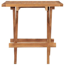 FAMIROSA Tavolo da Giardino Pieghevole 50x50x50 cm in Massello di Teak-5454