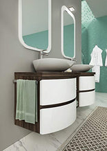 Dafne Italian Design Mobile da bagno con 2 lavabi - Misura: L.165 P.50/36 cm - Lavabi in ceramica - 100% made in Italy