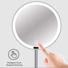 XXLYY Specchio per sensore Specchio per Trucco Specchio per Trucco USB Ricaricabile Touchscreen Dimmerabile Luce LED per controsoffitto Trucco cosmetico 8.5 Pollici