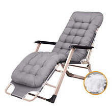 Sywlwxkq Lettino Prendisole Zero Gravity Patio Sedie reclinabili in Giardino All'aperto Reclinabile Pieghevole con Cuscini Lettino Extra Largo Sedia da Spiaggia per Ufficio Grigio
