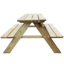 ARONTIME - Mobilia da giardino in rattan, per bambini, tavolo da picnic, 89 x 89,6 x 50,8 cm