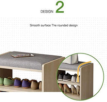 YANG Imbottito Poggiapiedi Bagagli Cassa di Legno del Pattino cremagliera Cambio di Scarpe Panca for spogliatoi Dressing Table Sgabello ottomano Carico Massimo 250kg, 40x30x43cm