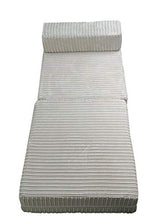 Futon Sedia Z Letto Singolo Letto Ospite Super Comfy Jumbo Cordoncino Dormire sopra il letto Divano in Schiuma Z Letto, crema, Singolo