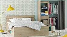 Demeyere Smeraldo B4 Struttura Letto Piazza e Mezza, 144,5X204,3X74,2 H cm, Rovere Spazzolato