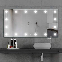 Specchio luminoso a LED con lampadina specchio per il trucco specchio per camera da letto specchio a parete 1000 × 600mm specchio per la casa barbiere specchio per il trucco specchio per il bagno