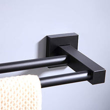 VLERHH Portasciugamani, Portasalviette Nero, Porta Asciugamani da Bagno (40 Cm, 50 Cm, 60 Cm),40cm