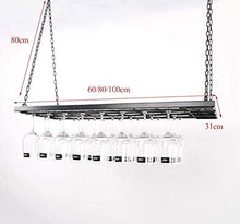 Portabottiglie Per Vino Rosso Da Appendere, Portabottiglie Per Vino Da Appendere A Soffitto Portabottiglie In Metallo Per Bicchieri Da Vino - Vari Contenitori (Dimensioni: 100 * 31 Cm), 100 * 31 Cm