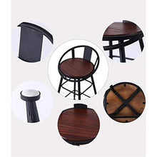 Lwieui Sgabello da Bar Sedia da Bar in Legno Casual Cafe Front Desk Sgabello Alto Retro Bar in Ferro battuto Sedia con Schienale Sedia 2 Cuscini Disponibili .Sgabelli da Bar