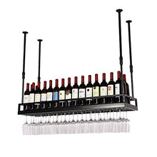 Portabottiglie da parete in metallo Portabottiglie da vino da appendere a parete Portabottiglie da vino a soffitto Altezza regolabile Portabottiglie da vino da appendere a parete in metallo Portabott