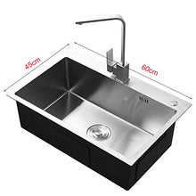 Kitchen Sink. Lavello da Cucina Vasca Singola Lavello da Cucina in Acciaio Inox Lavello Addensato sopra Lavabo Lavabo Lavabo E Verdura Lavabo Bar Lavabo da Balcone Lavello Domestico Argento
