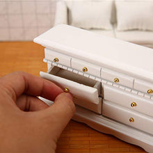 Mini armadio europeo a 5 cassetti cassettiera 1/12 casa delle bambole in miniatura decorazione camera da letto
