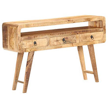 Tidyard Credenza Armadietto da Cucina di Legno Armadietto da Ufficio con 3 Cassetti Stile Vintage Mobiletto Ingresso 120x30x75 cm