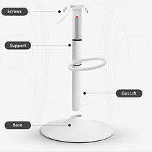 JUANxiao Sedie Sgabello da Bar Sgabello Alto Regolabile Sgabello Girevole Imbottito PU Seduta poggiapiedi Base in Metallo Cromato Cucina Cucina 3 Colori (Colore: Beige)