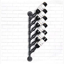 Hyzb Scaffalature Wine Rack Loft Multifunzione Wine Glass Rack Industriale Tubo di Acqua del Supporto della Parete Vino Rack