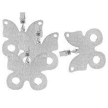 Amuzocity Set di 4 Pesi Tovaglia a Forma di Tovaglia in Acciaio Inox - La Farfalla, 4.5x7cm