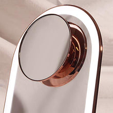 Fancii Lara Specchio Ingranditore Staccabile 10x, Attacco Magnetico, Compatibile con Specchio per Trucco Vera (non inclusi) (Oro Rosa)