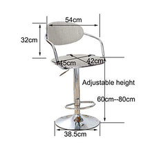 LXYPLM Sgabello Sedie Bar Barstools Metallo Altezza Girevole Regolabile Bar Sedie Sedile, Pianale da Cucina Biancheria Colazione Cucina sgabelli Alti Arredo Bar Cucina (Color : B)