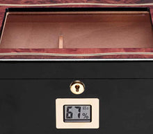 DPLQX sigari armadi, con igrometro e umidificatore Versatilità humidor per sigari ammezzati Durevole Buona Tenuta, humidor per sigari adorini,Black_295x247x112mm/12x10x4in