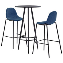 SKM Set da Bar 3 pz in Tessuto Blu D